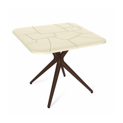 Стол Sheffilton SHT-TU30/TT30 83/83 артикул SHT-СП01 бежевый/коричневый